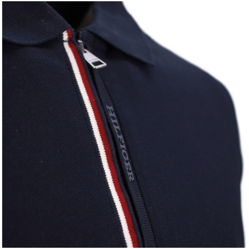 TOMMY HILFIGER Gs zip rwbtipped slim polo